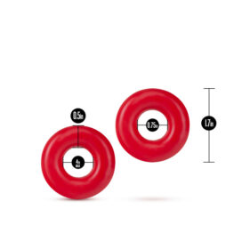 Stay Hard Donut Rings Oversized 2 Pack Red