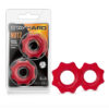 Stay Hard Nutz Cock Rings 2 Pack Red