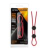 Stay Hard Silicone Double Loop Cock Ring Red, Blush