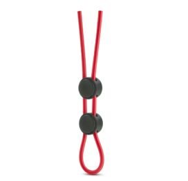 Stay Hard Silicone Double Loop Cock Ring Red, Blush