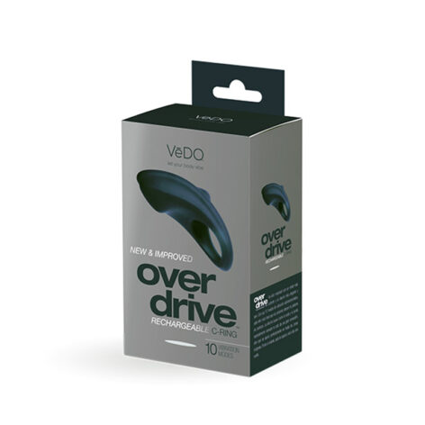 VeDO Overdrive Cock Ring Rechargeable Just Black