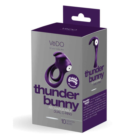 VeDO Thunder Bunny Dual C-Ring Rechargeable Purple
