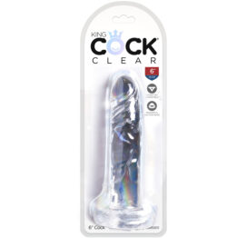 King Cock 6 Inch Dildo Clear