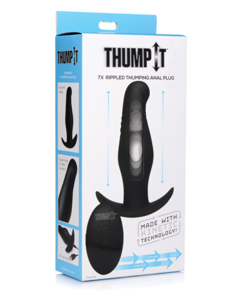 Thump It 7X Rippled Thumping Silicone Anal Plug