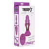 Thump It 7X Slim Ribbed Thumping Anal Plug Purple