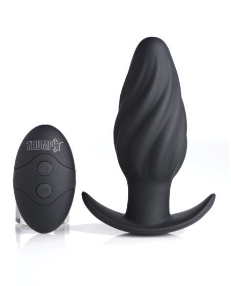 Thump It 7X Swirled Thumping Silicone Anal Plug