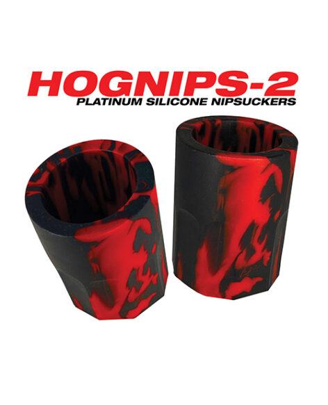 HogNips-2 Nipple Suckers Red/Black, OxBalls