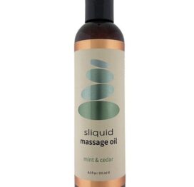 Sliquid Balance Massage Oil Cedar Mint 8.5oz (255ml)