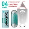 Tenga Spinner Pixel 04 Stroker Teal/Clear