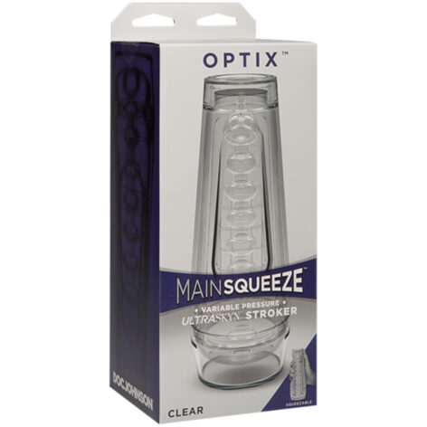 Main Squeeze Optix Pussy Stroker Crystal Clear