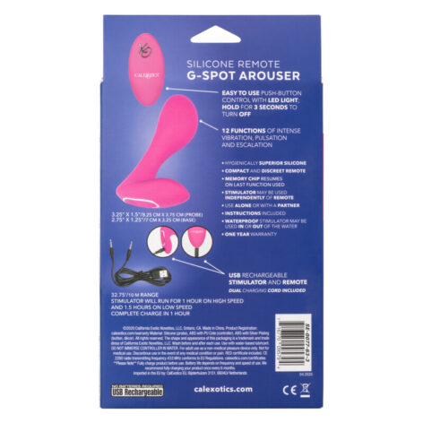 Silicone Remote G-Spot Arouser Pink, CalExotics
