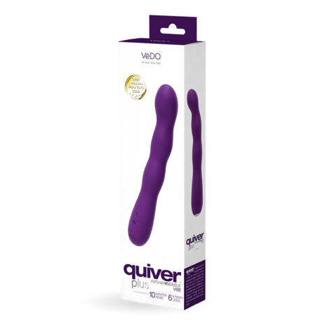 VeDO Quiver Plus Rechargeable Vibe Deep Purple