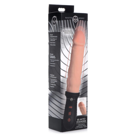 8X Auto Pounder Dildo Beige, Master Series XR