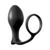 AssGasm Cockring Advanced Plug Large Black, Pipedream