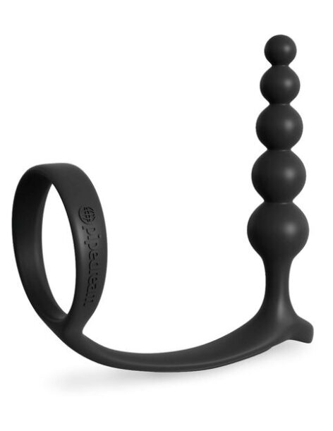 AssGasm Cockring Anal Beads Black, Pipedream