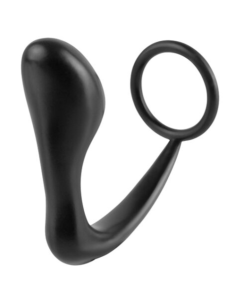 AssGasm Cockring Plug Black, Anal Fantasy, Pipedream