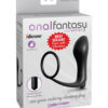 AssGasm Cockring Vibrating Plug Black, Pipedream