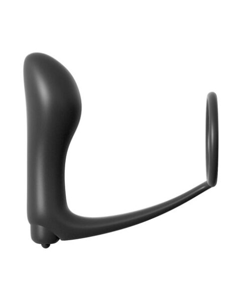 AssGasm Cockring Vibrating Plug Black, Pipedream