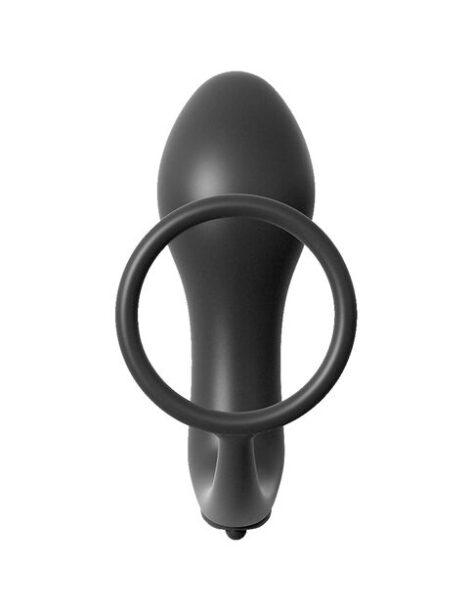 AssGasm Cockring Vibrating Plug Black, Pipedream