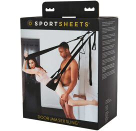 Door Jam Sex Sling Black, Sportsheets