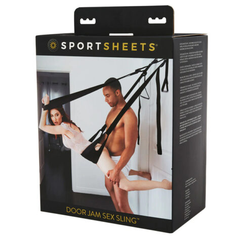 Door Jam Sex Sling Black, Sportsheets