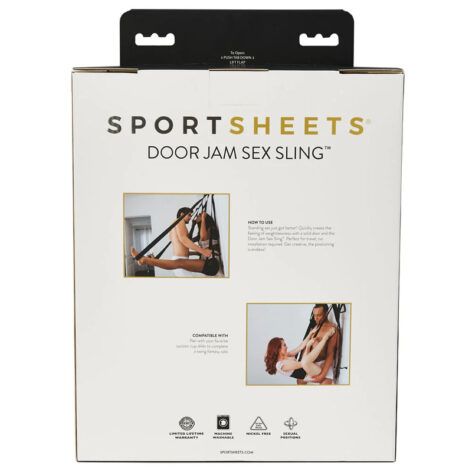 Door Jam Sex Sling Black, Sportsheets