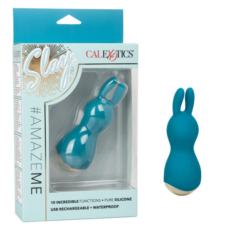 Slay #AmazeMe Rabbit Vibrator Blue, CalExotics