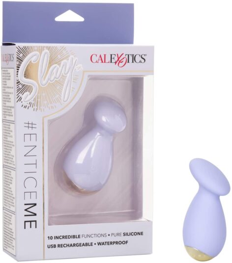 Slay #EnticeMe Bullet Vibrator Purple, CalExotics