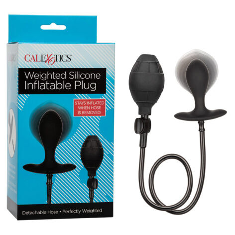 Weighted Silicone Inflatable Butt Plug, CalExotics