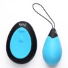 Bang! 10X Vibrating Silicone Egg w Remote Blue