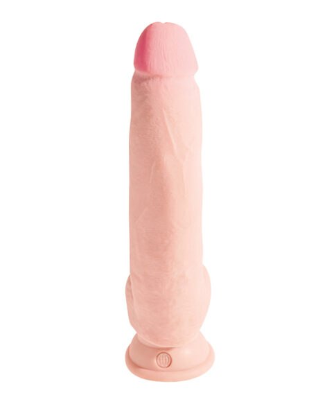 King Cock Plus 10in Dildo w/Balls Beige, Pipedream