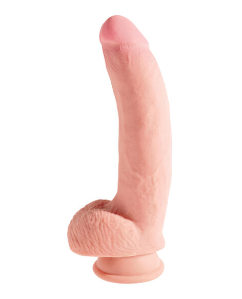 King Cock Plus 10in Triple Density w/Balls Beige