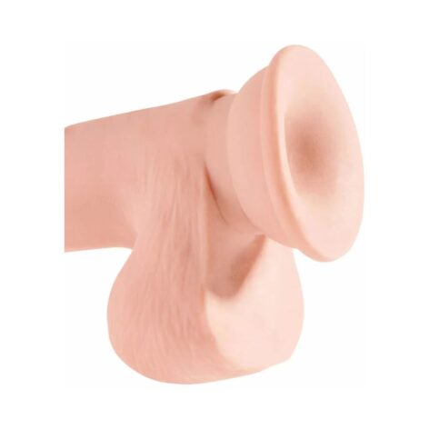 King Cock Plus 7.5in Triple Density Dildo w/Balls Beige