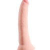 King Cock Plus 7in Triple Density Dildo w/Suction Cup Beige