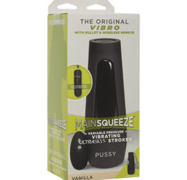 Vibro Main Squeeze Pussy Stroker Vanilla