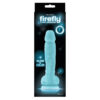 Firefly Silicone Glowing 5in Dildo w/Balls Blue