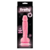 Firefly Silicone Glowing 5in Dildo w/Balls Pink