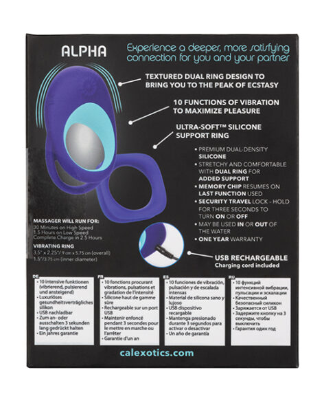 Link Up Alpha Vibrating Cock Ring, CalExotics