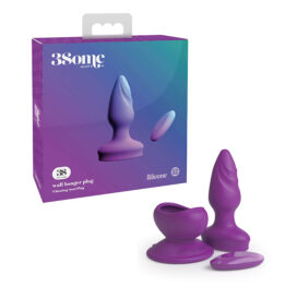 3Some Wall Banger Butt Plug Purple, Pipedream