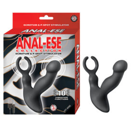 Anal-Ese Scrotum & P-Spot Stimulator Black