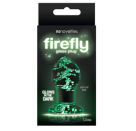 Firefly Glass Anal Plug Small Clear, NS Novelties