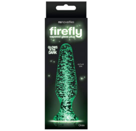 Firefly Glass Tapered Anal Plug Clear