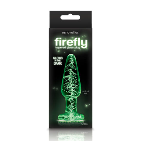 Firefly Glass Tapered Anal Plug Medium Clear