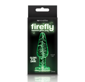 Firefly Glass Tapered Anal Plug Small Clear