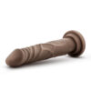 Dr Skin Basic 7.5in Dildo w/Suction Cup Chocolate, Blush