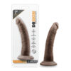 Dr. Skin 7 Inch Cock w/Suction Cup Chocolate