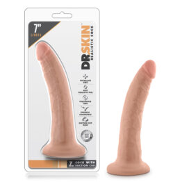Dr. Skin 7 Inch Cock w/Suction Cup Vanilla