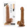 Dr. Skin Basic 7 Cock 7.75 inch w/Balls Mocha