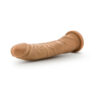Dr. Skin Basic 8.5in Dildo w/Suction Cup Mocha, Blush
