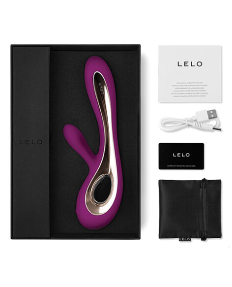 Lelo Soraya 2 Rabbit Vibrator Deep Rose